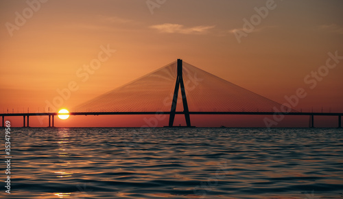 Photography Bandra Worli Sea Link sunset view,
A beautiful evening in Mumbai, Maharashtra, I