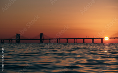 Bandra Worli Sea Link sunset view,
A beautiful evening in Mumbai, Maharashtra, India