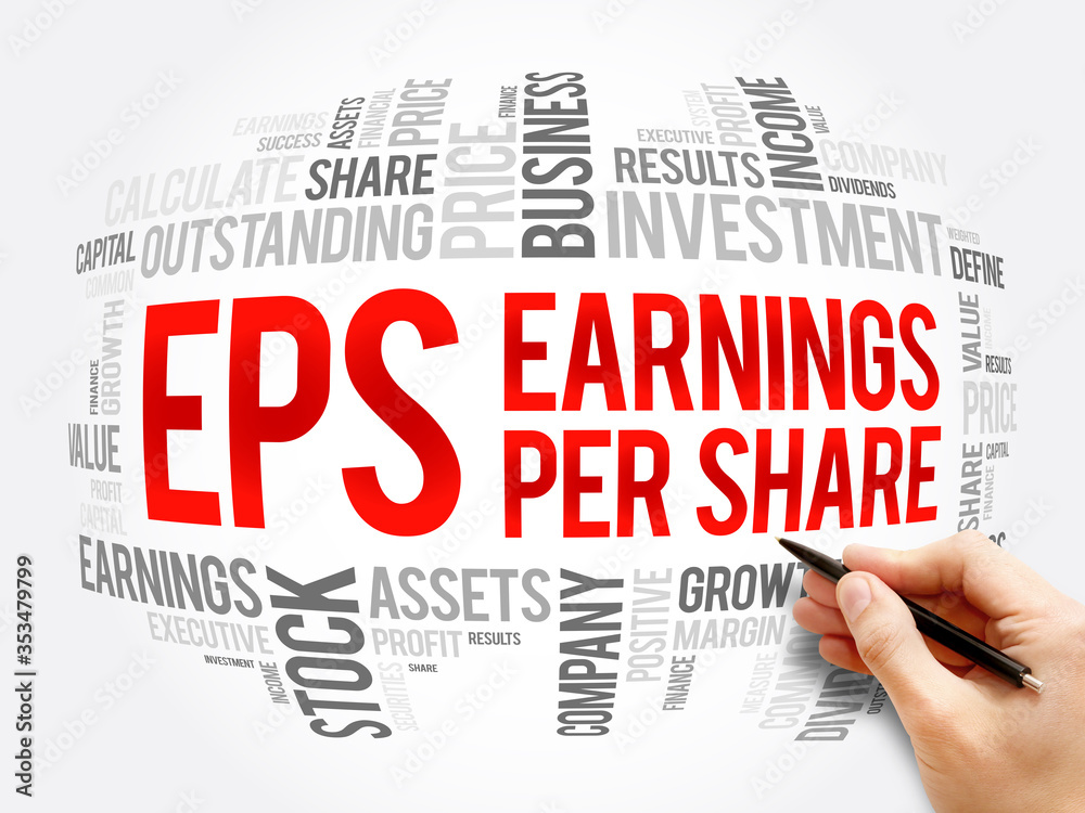 EPS - Earnings Per Share word cloud collage, business concept background EPS - Earnings Per Share word cloud collage, business concept background