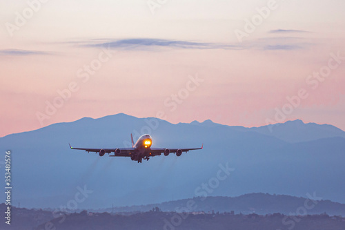 sunrise over the mountains