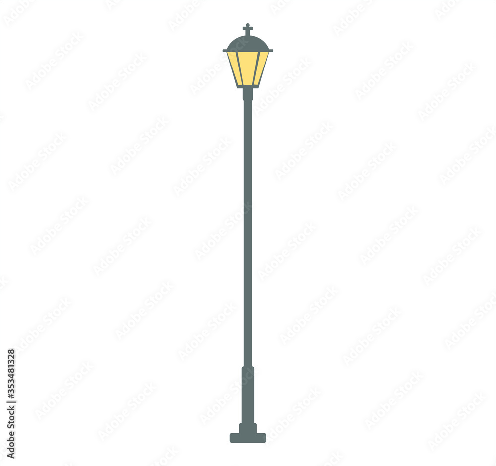 street lamps. illustration for web and mobile street lamps. illustration for web and mobile