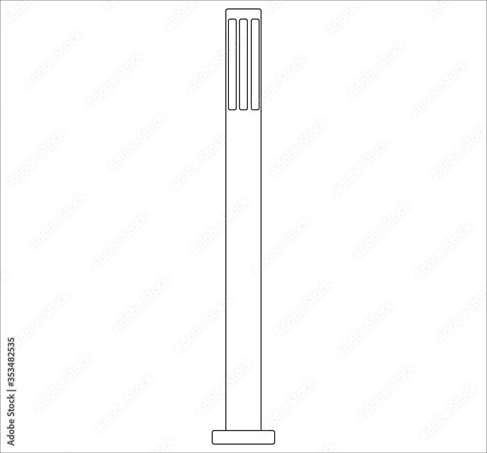 street lamps. illustration for web and mobile street lamps. illustration for web and mobile