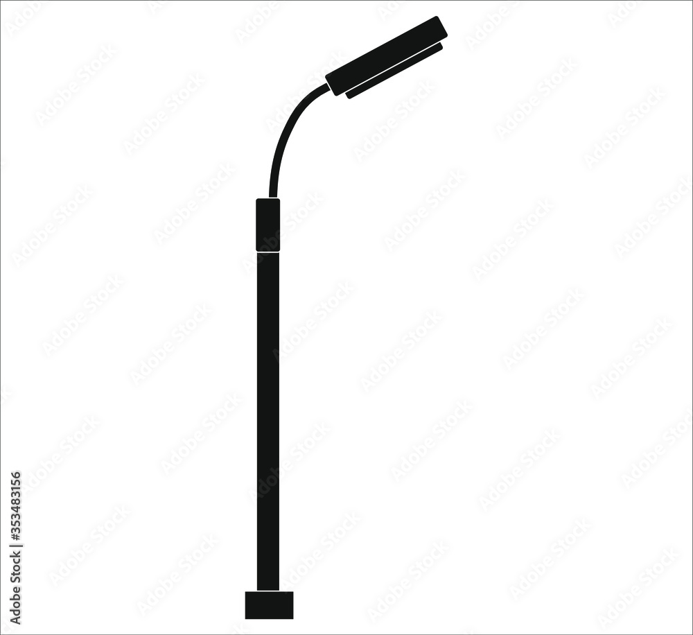 street lamps. illustration for web and mobile