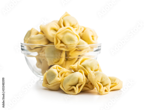 Tortellini pasta. Italian stuffed pasta.