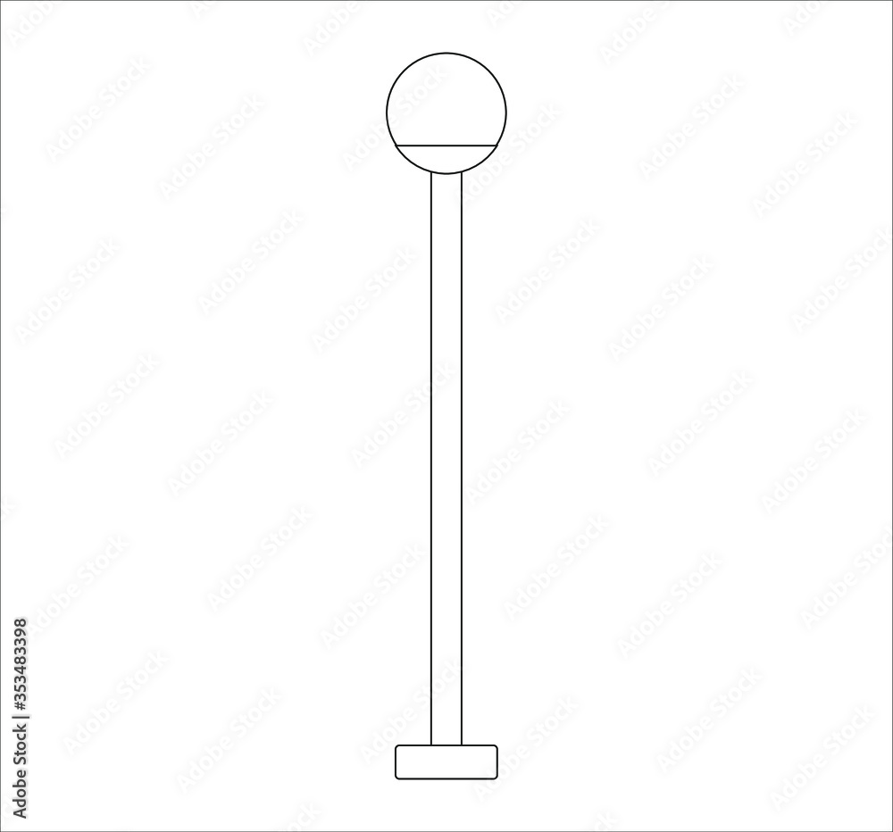 street lamps. illustration for web and mobile street lamps. illustration for web and mobile
