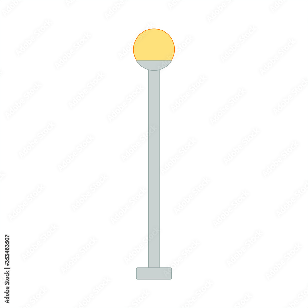 street lamps. illustration for web and mobile street lamps. illustration for web and mobile