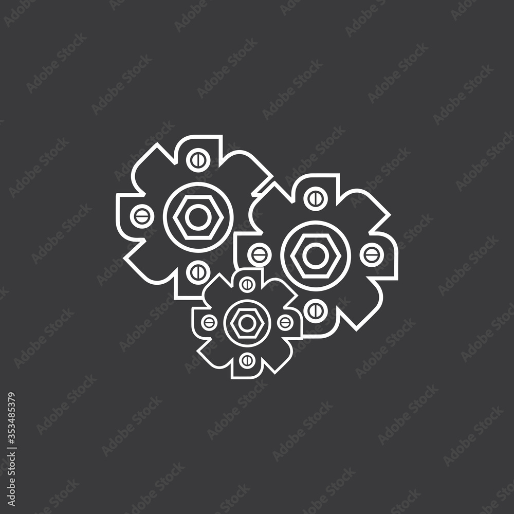 Gear Logo Template vector icon Gear Logo Template vector icon