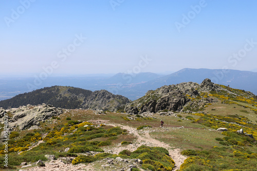 mountain landscape with blue sky