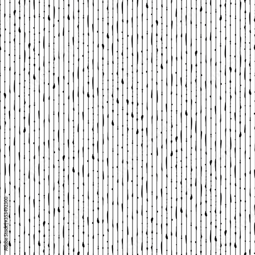 Vertical striped abstract seamless vector pattern. Simple black and white surface print design. For fabrics, stationery, scrapbook paper, packaging, backgrounds, and texturing.