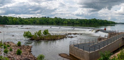 Wallpaper Mural A panoramic view of Broad River Dam in Columbia, South Carolina Torontodigital.ca