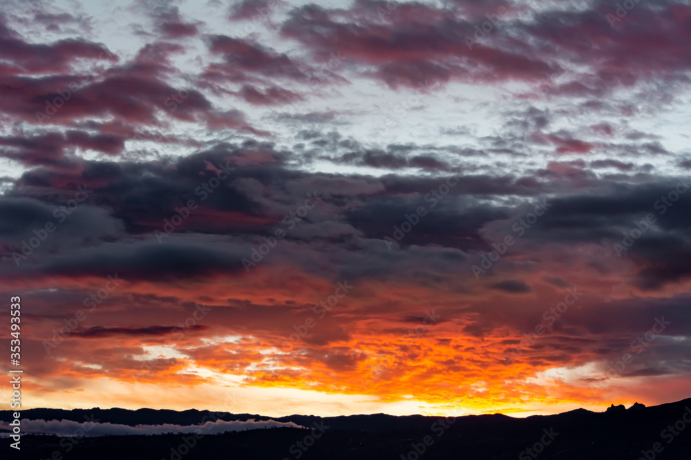 dramatic sky at sunset dramatic sky at sunset