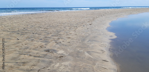 sand dunes and sea