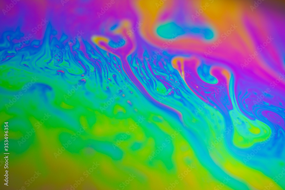 Abstract iridescent wave background. Soap bubble texture Abstract iridescent wave background. Soap bubble texture