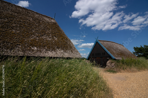 thatched viking houses in Bork photo