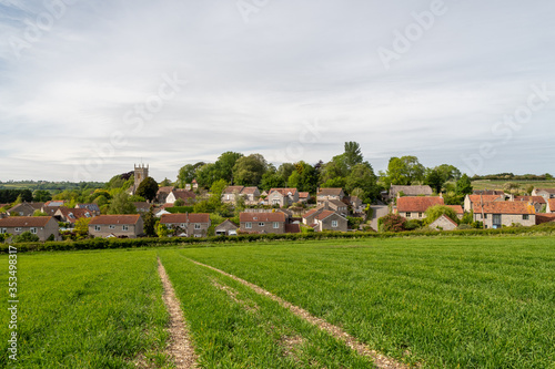 Landscape photo of the village of Pitney in Somerset photo