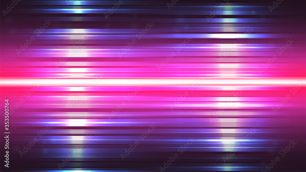 Cyberpunk background. Bright pink and blue backdrop. Digital glitch or distortion. Vector illustration