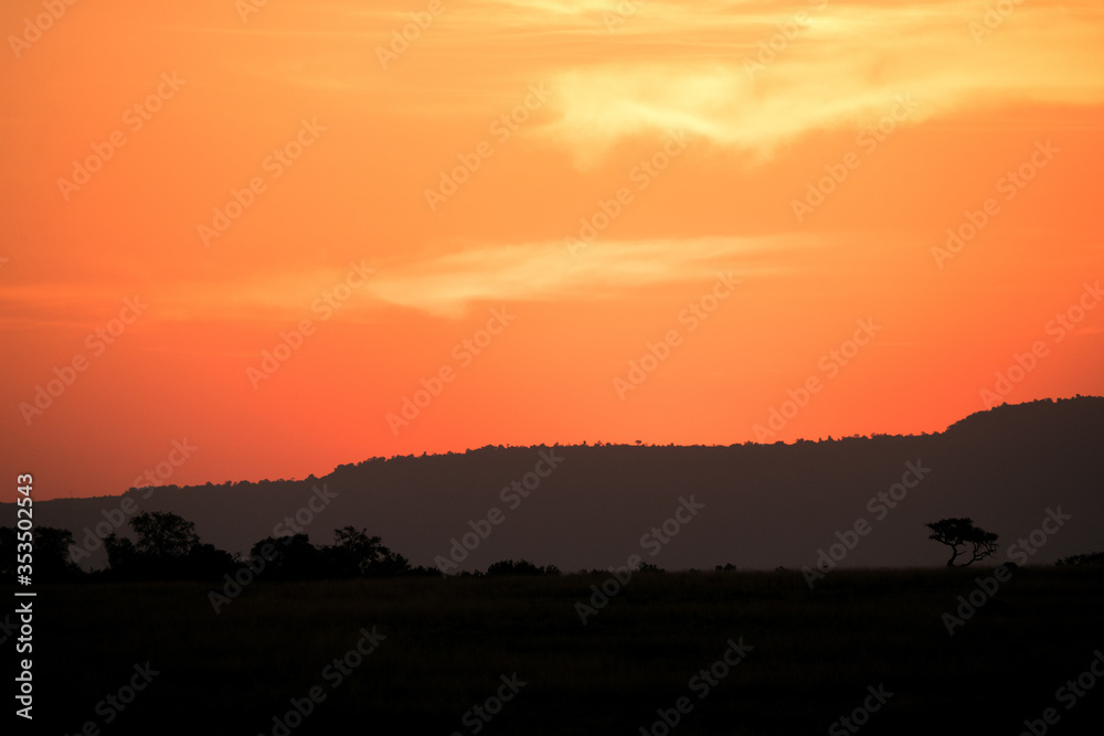 Sunset at Masai Mara