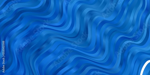 Light BLUE vector background with lines. Colorful illustration, which consists of curves. Pattern for ads, commercials.