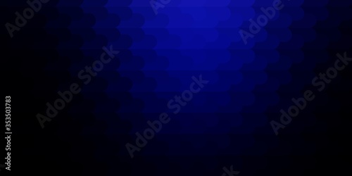 Dark BLUE vector template with lines. Colorful gradient illustration with abstract flat lines. Best design for your posters, banners.