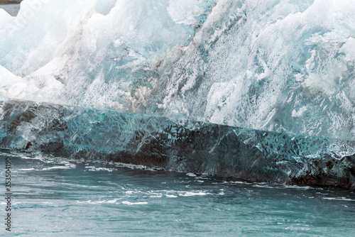 Melting iceberg closeup of texture and pattern © Jon Anders Wiken