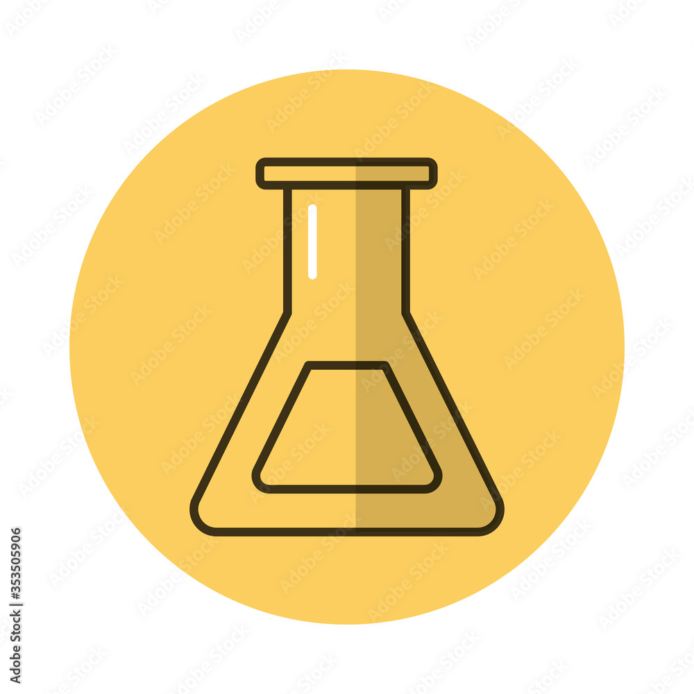 tube test laboratory block style icon tube test laboratory block style icon