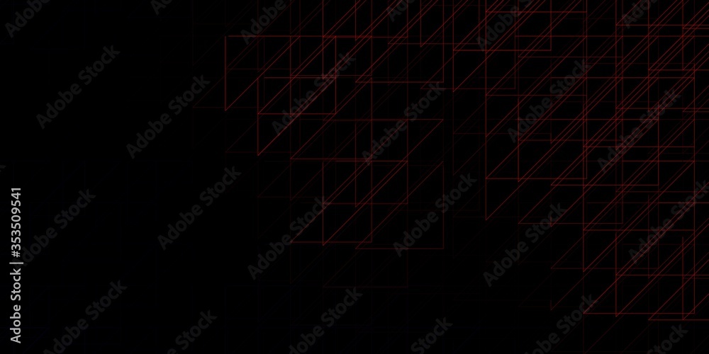 Dark Red vector layout with lines. Gradient abstract design in simple style with sharp lines. Smart design for your promotions.
