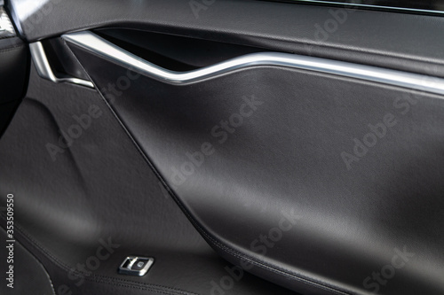 close up of a black car