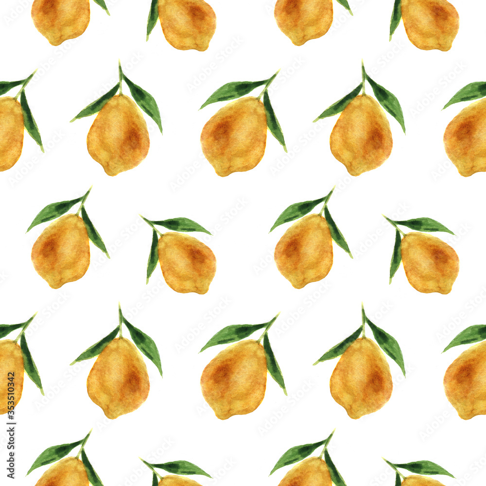 Pattern with lemons Pattern with lemons