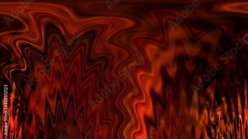 An abstract wavy red and black background image.