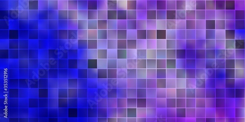 Light Pink, Blue vector texture in rectangular style.