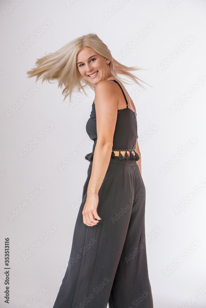 blond girl very pretty in a studio modeling blond girl very pretty in a studio modeling