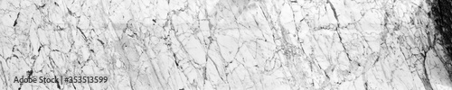 Marble texture background, black and white marble wide format. © Сергей Шиманович