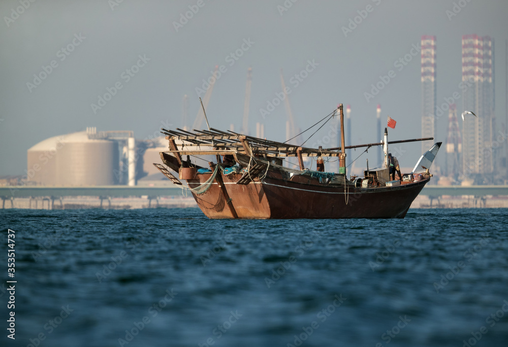 Obraz premium Traditional dhow, Bahrain