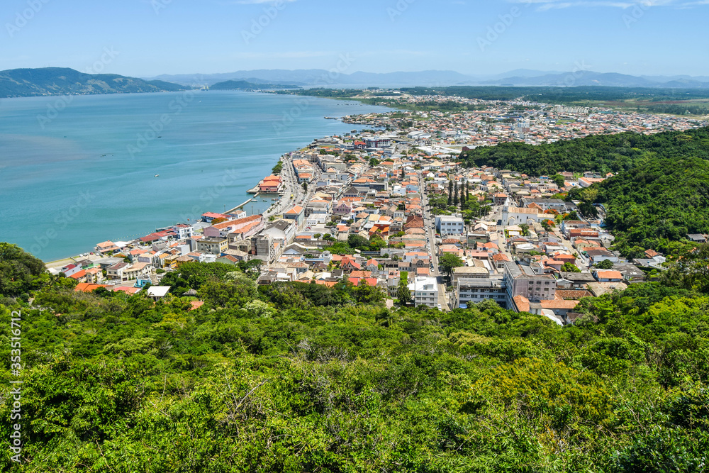 Laguna - SC. Laguna city view from the Gloria lookout - Santa Catarina - Brazil