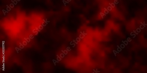 Dark Red vector texture with cloudy sky. Illustration in abstract style with gradient clouds. Beautiful layout for uidesign.