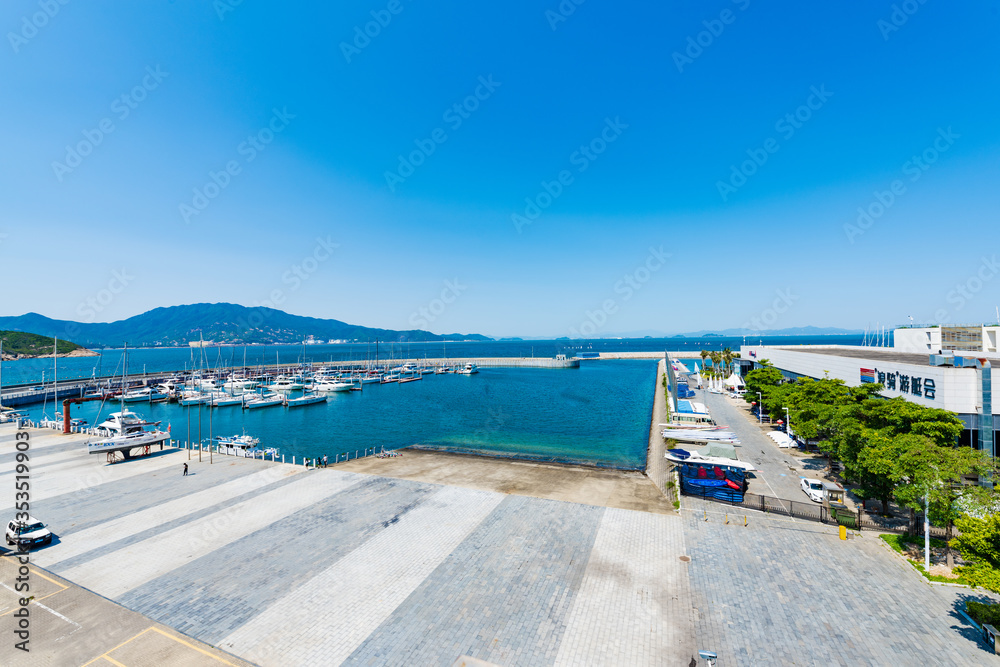 Yangmei Hang Wave Riding Yacht Club, Dapeng New District, Shenzhen, Guangdong, China