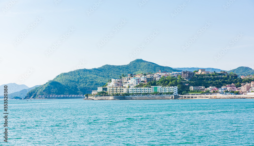 The azure coastline of Nanao, Dapeng New District, Shenzhen, China