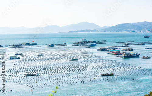 The azure coastline of Nanao, Dapeng New District, Shenzhen, China photo