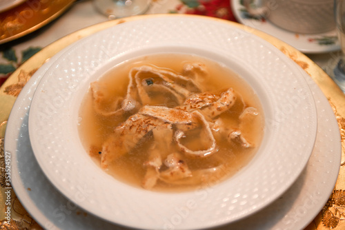 Photo of celestine consomme soup