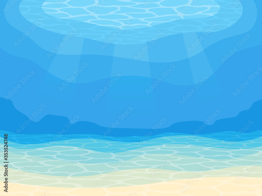 海の中の背景イラスト Stock Vektorgrafik Adobe Stock