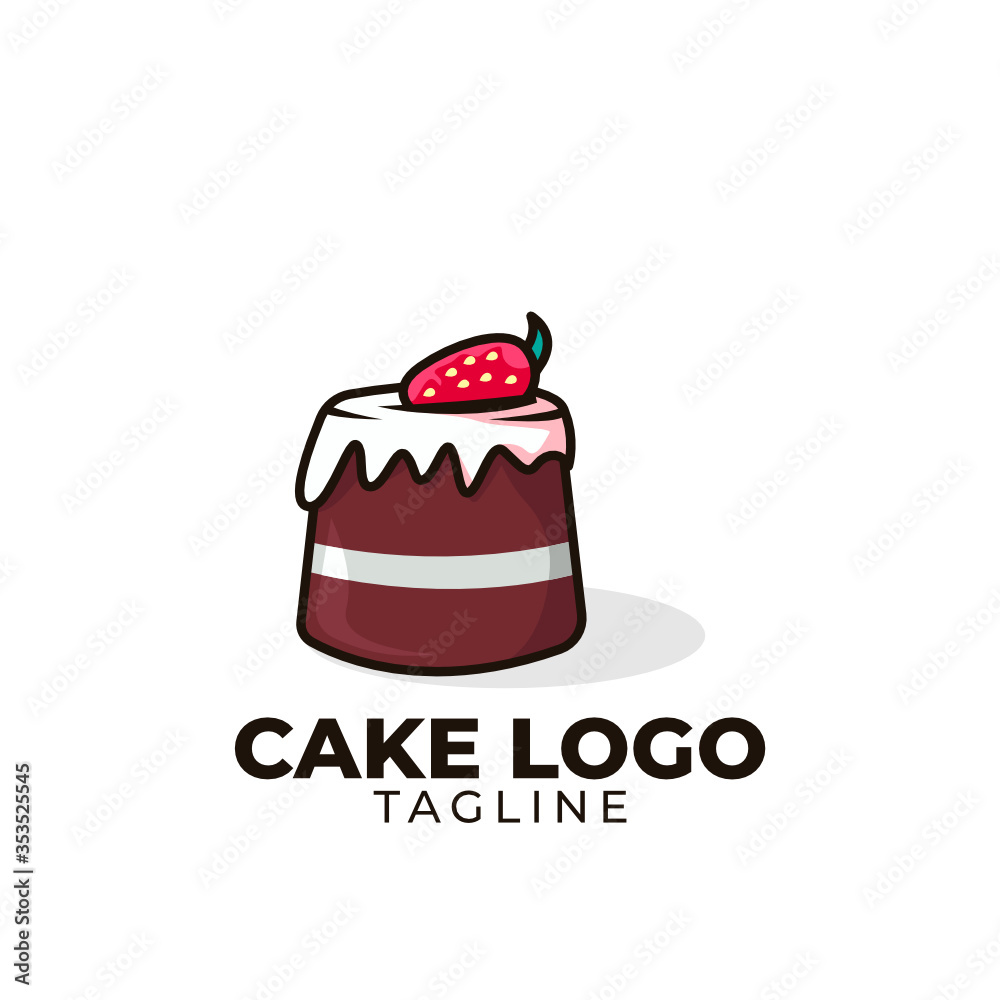 Simple minimalist bakery cake restaurant logo design vector template Simple minimalist bakery cake restaurant logo design vector template