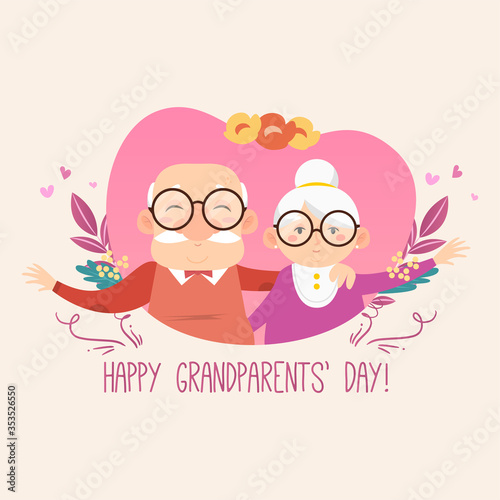 Happy grandparents day card