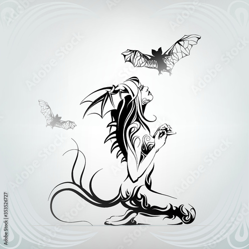 The girl with ears of a bat