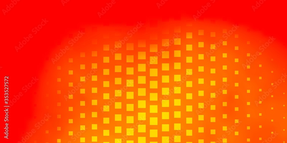 Light Orange vector template in rectangles. Colorful illustration with gradient rectangles and squares. Design for your business promotion.