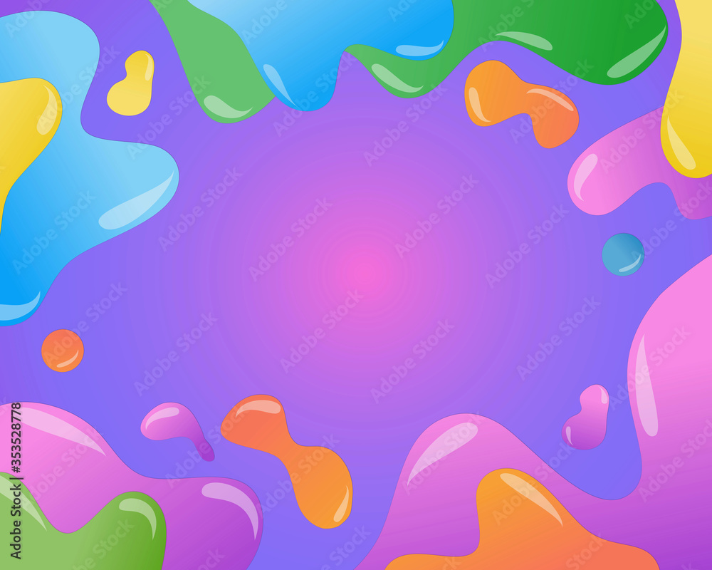 cute colourful bubbles abstract background