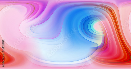 Abstract color lines create 3D rendering patterns