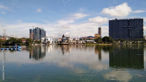 Photography Kuala Lumpur, Malaysia- 30 December 2019; view of Ampang Hilir Lake Garden locat