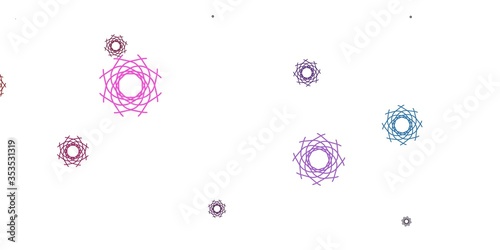 Light Pink  Green vector template with abstract forms.