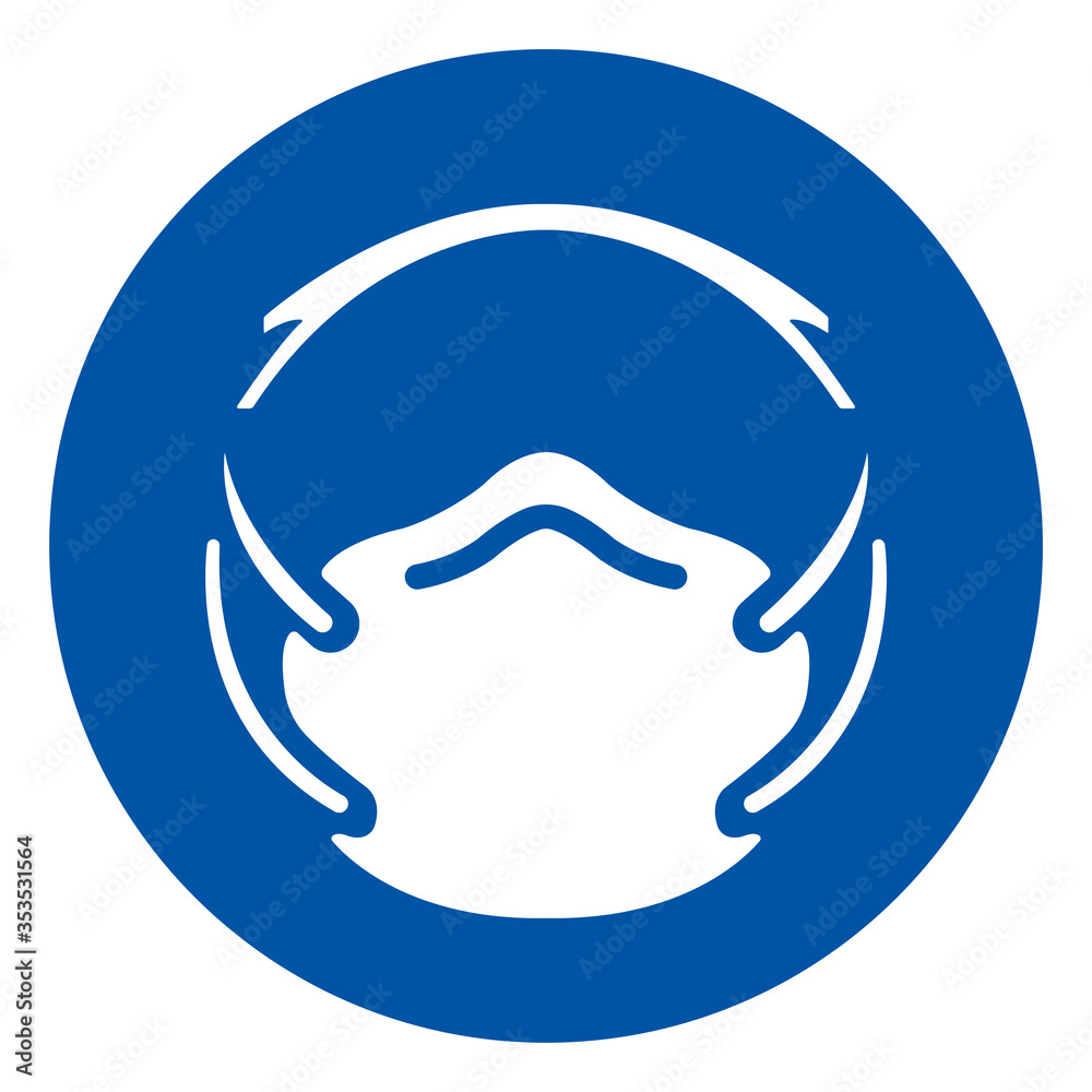 Dust Mask Protection Symbol Sign, Vector Illustration, Isolate On White Background Label. EPS10 Dust Mask Protection Symbol Sign, Vector Illustration, Isolate On White Background Label. EPS10