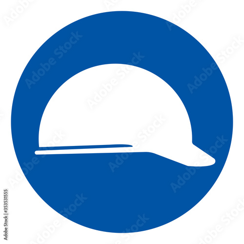 Head Protection Symbol Sign, Vector Illustration, Isolate On White Background Label. EPS10